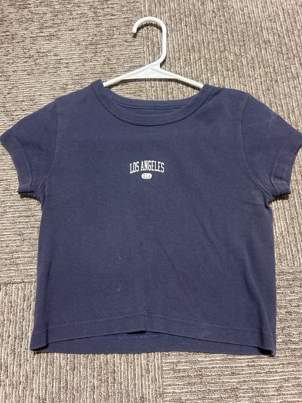 Brandy Melville Los Angeles Navy Tee - Classic Short Sleeve Top